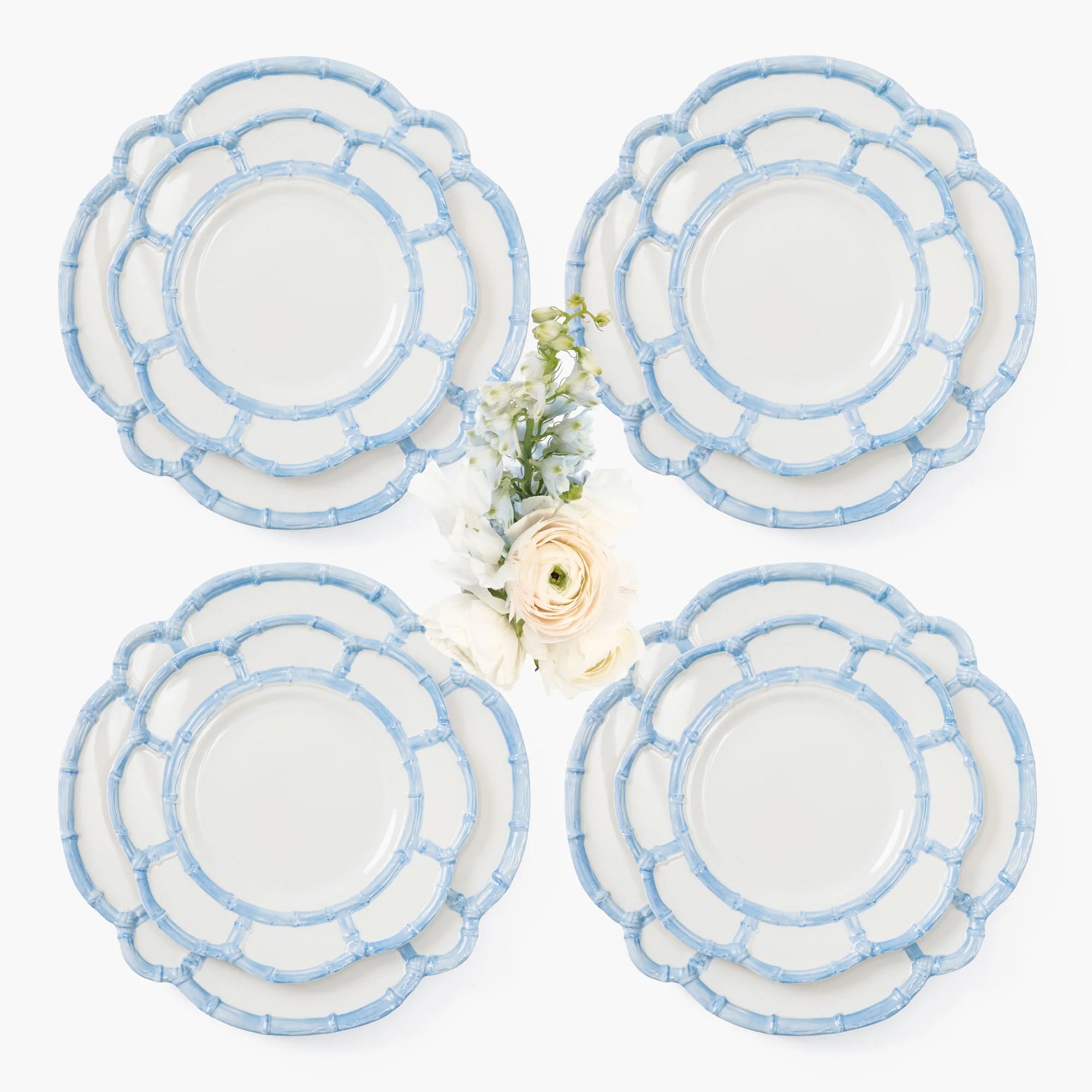 Blue Bamboo Dinner Plate