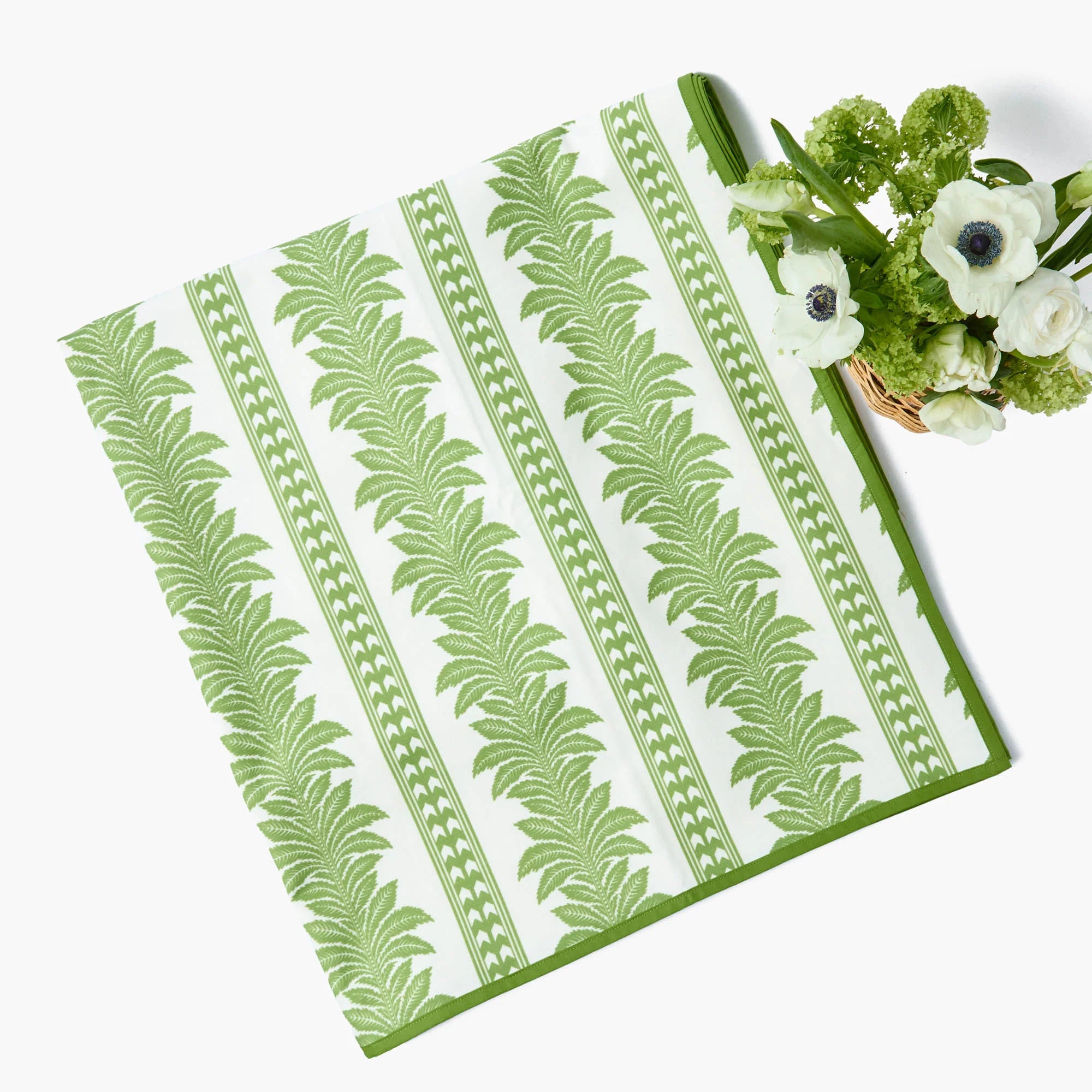 Green Fern Tablecloth