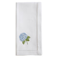 Hydrangea White Hemstitched Napkin