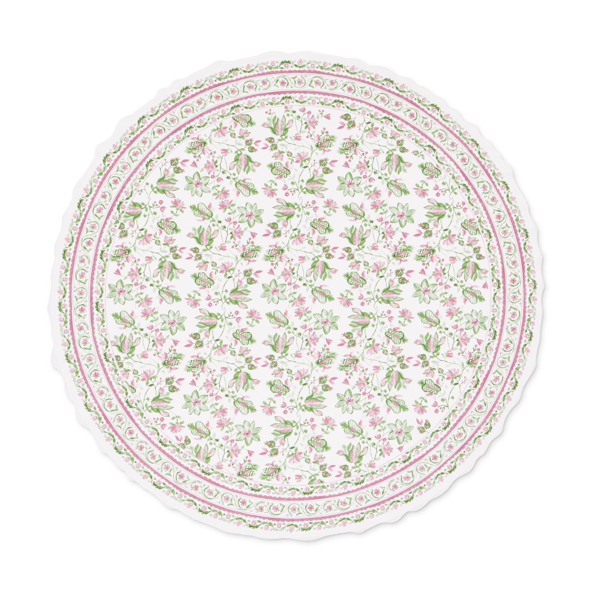 Painted Vine Round Tablecloth