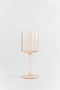 Orange Scallop Edge Wine Glasses