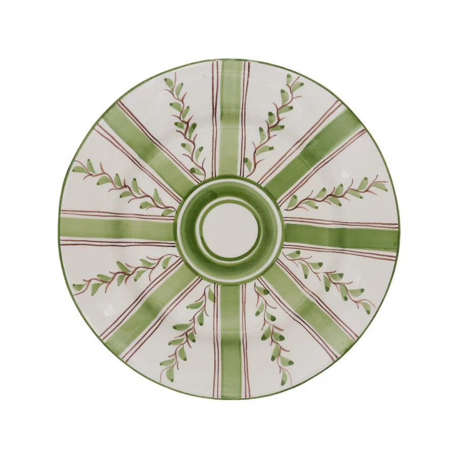 Spiral Stripe Salad Plate