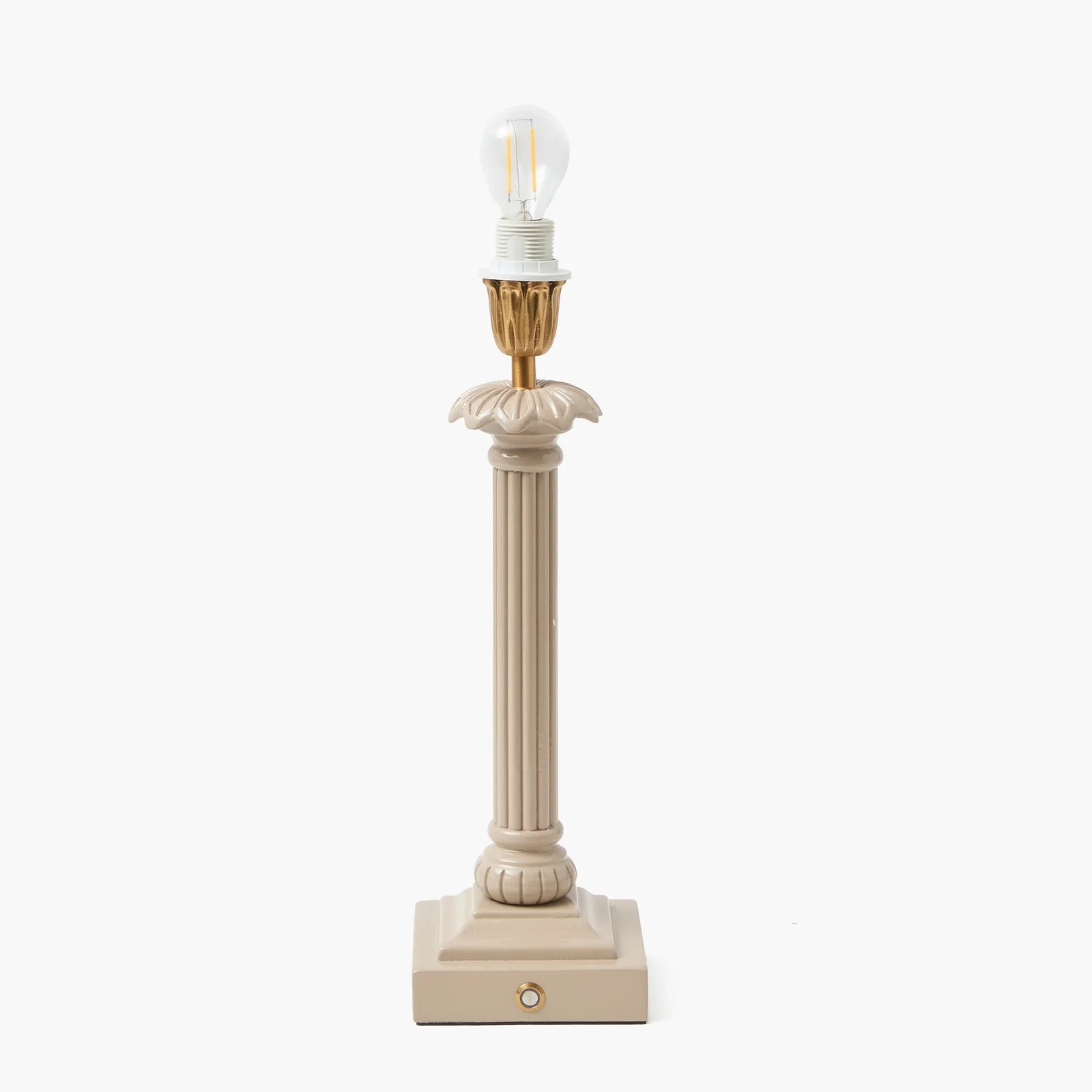 PUTTY CORINTHIAN LACQUER LAMP