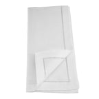 Hydrangea White Hemstitched Napkin