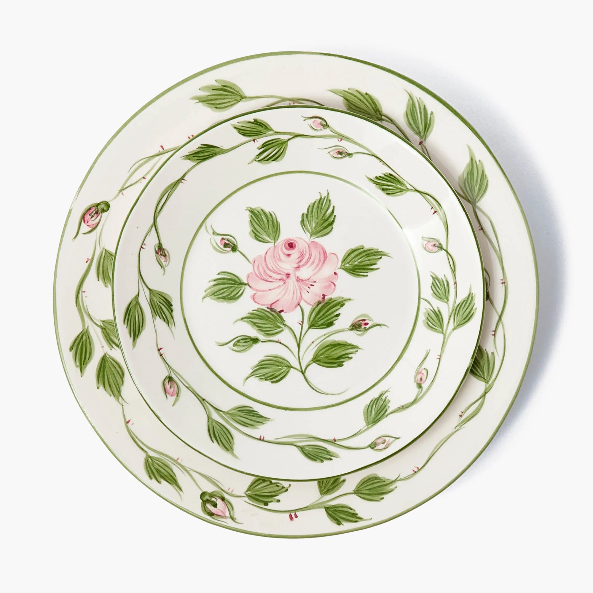Pink Rose Bud Starter Plate