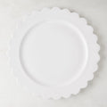 White Scallop Dinner Plate