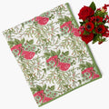 RED & GREEN LADY ISABELLA'S GARDEN TABLECLOTH